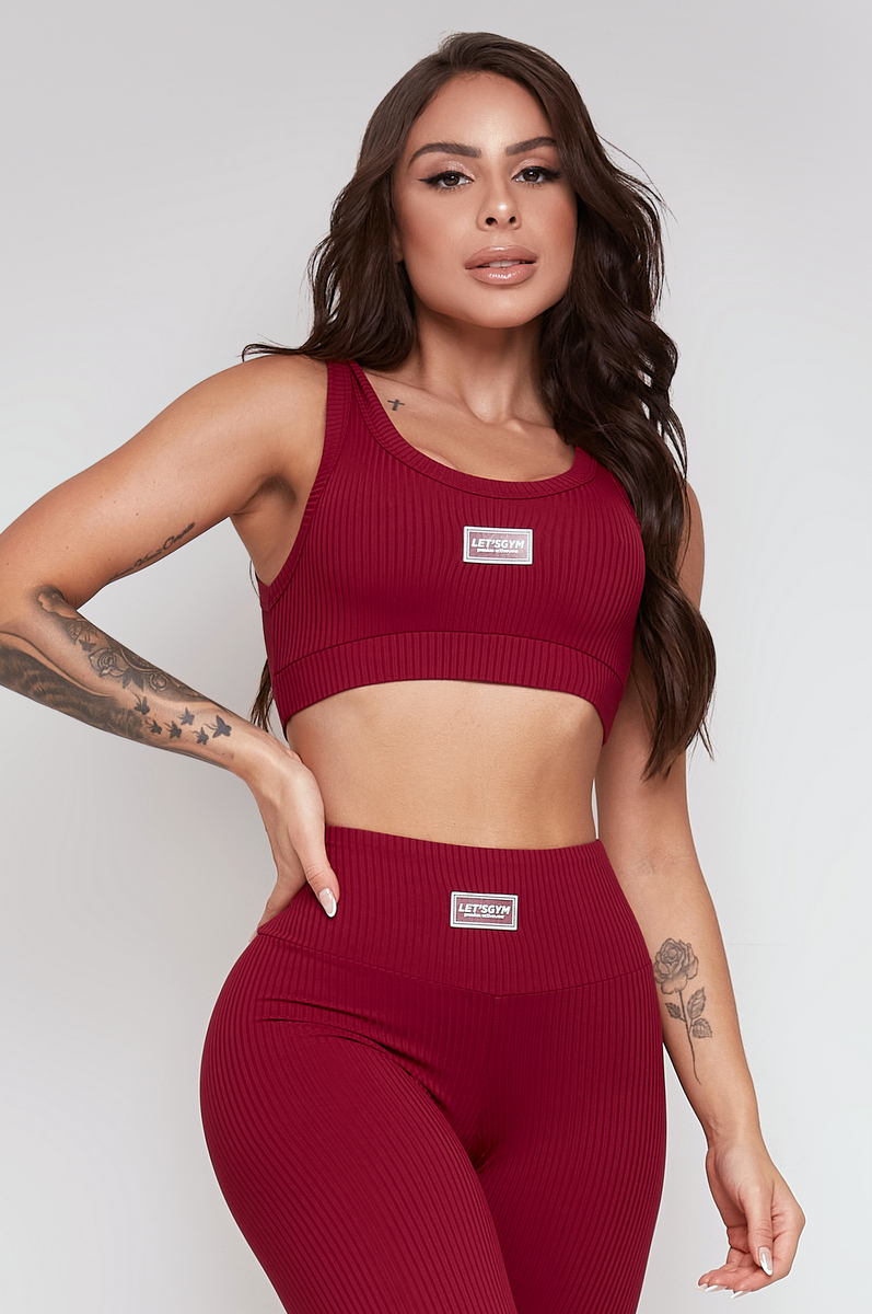 Lets Gym - Top Comfort Rib Vermelho - 2298VMR