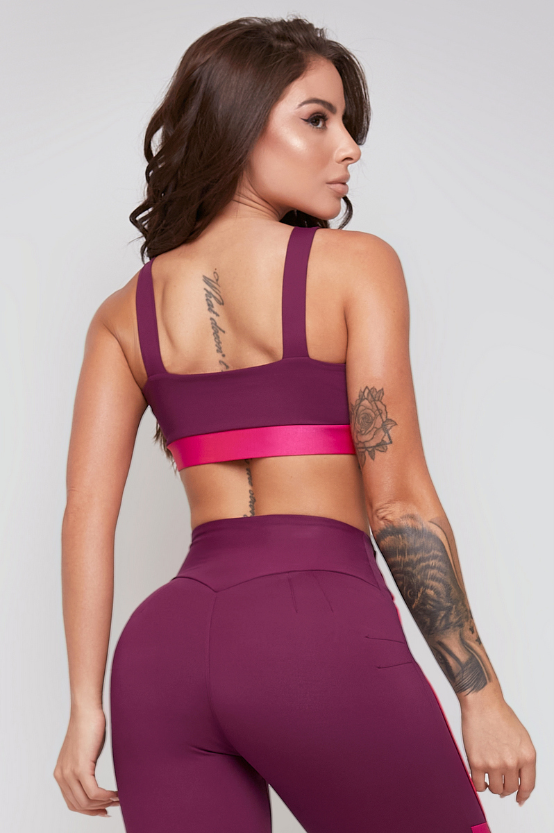 Lets Gym - Top Hardy Pulse Marsala - 2289MS