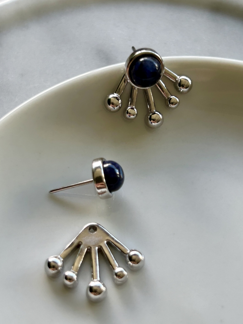 Mikabe - Earring Ear Jacket Sodalite - MK1708