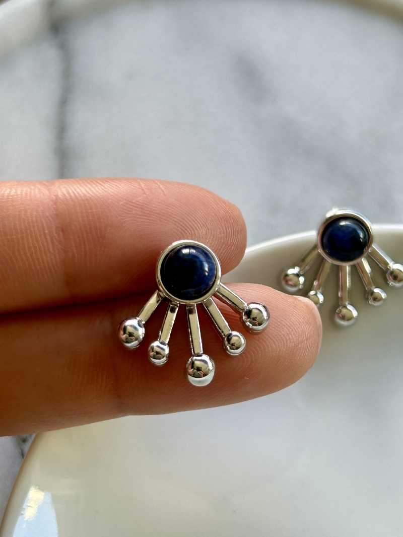 Mikabe - Earring Ear Jacket Sodalite - MK1708