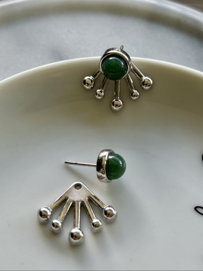 Mikabe - Earring Ear Jacket Quartz Green - MK1709