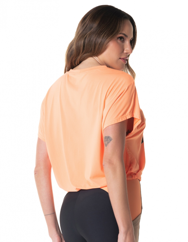 Vestem - Dry Fit Glimmer Orange Energy Short Sleeve Shirt - BMC733.I24.C0373