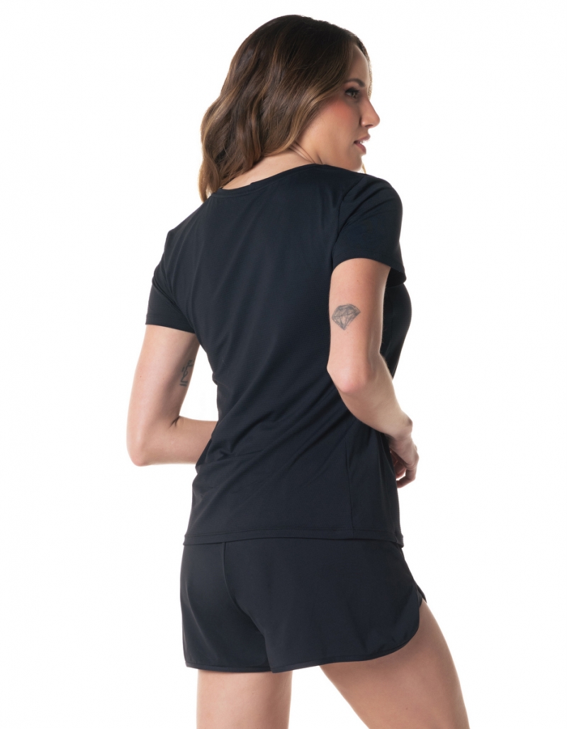Vestem - Dry Fit Restore Short Sleeve Shirt Black - BMC739.I24.C0002