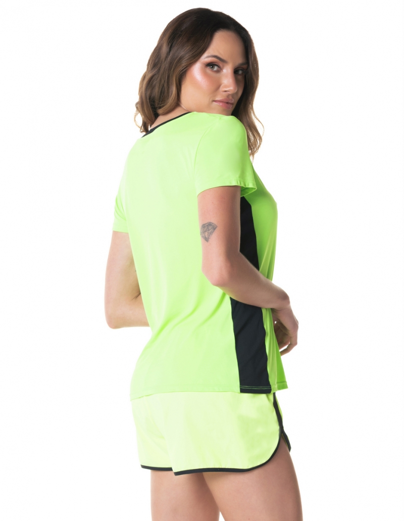 Vestem - Blusa Manga Curta Dry Fit Restore Verde Neon - BMC739.I24.C0041