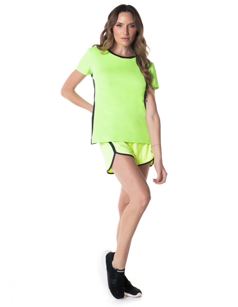 Vestem - Blusa Manga Curta Dry Fit Restore Verde Neon - BMC739.I24.C0041