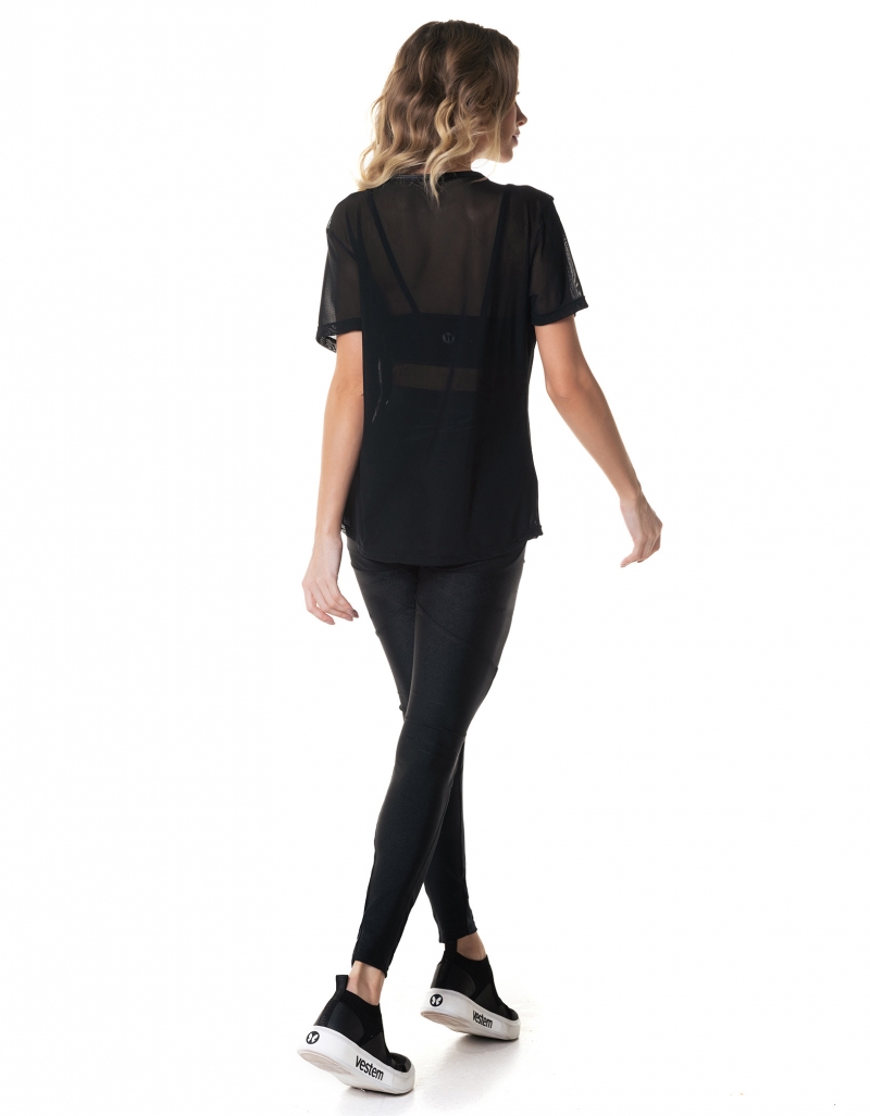 Vestem - Blusa Manga Curta Cyber Preto - BMC743.I24.C0002