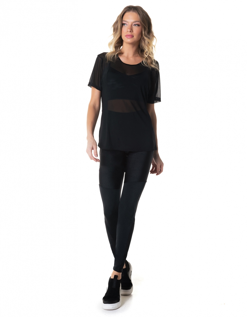 Vestem - Blusa Manga Curta Cyber Preto - BMC743.I24.C0002