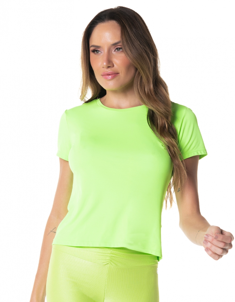 Vestem - Neon Green Cyber Short Sleeve Shirt - BMC749.I24.C0041