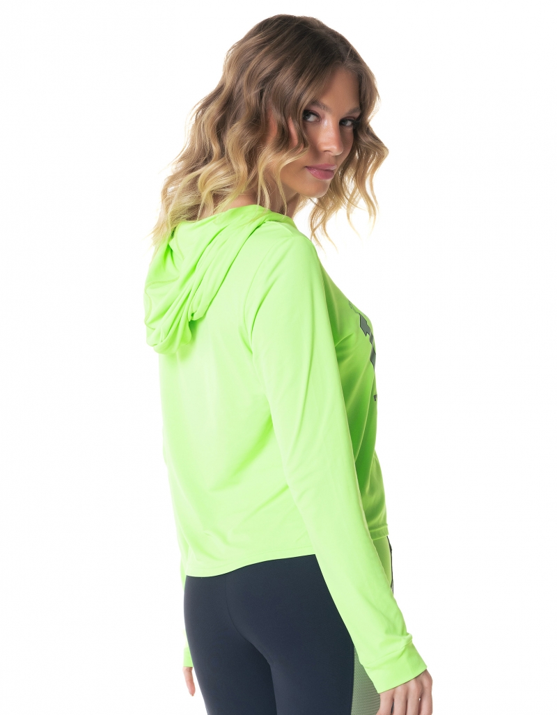 Vestem - Neon Green Glimmer Dry Fit Long Sleeve Shirt - BML222.I24.C0041