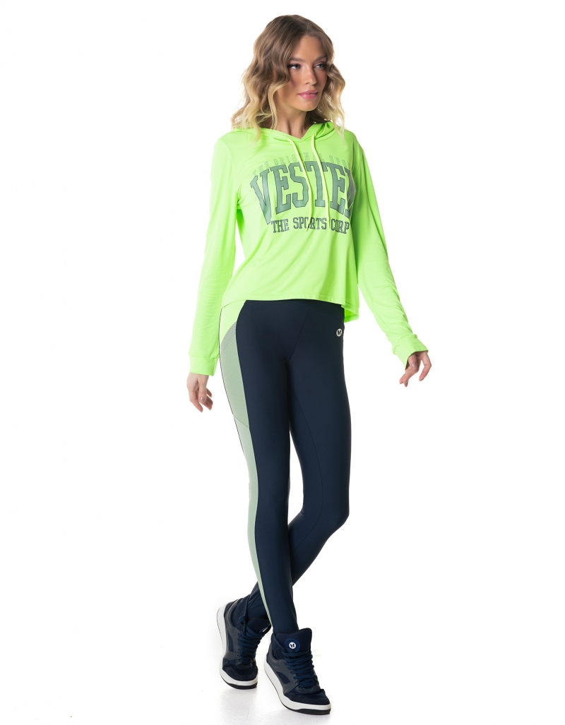 Vestem - Blusa Manga Longa Dry Fit Glimmer Verde Neon - BML222.I24.C0041