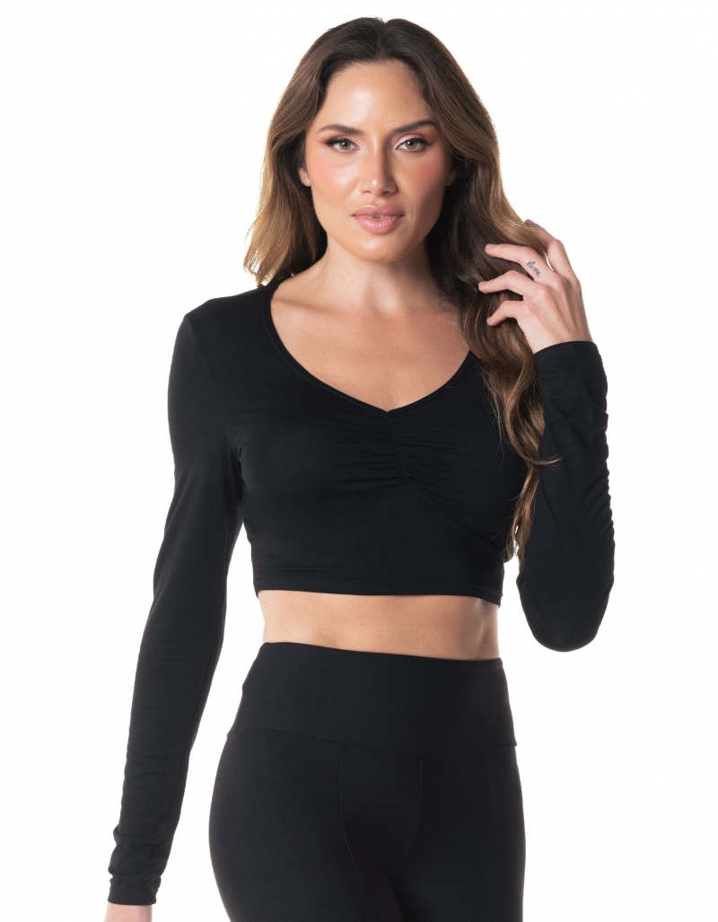 Vestem - Blusa Manga Longa Element Preto - BML443.I24.C0002