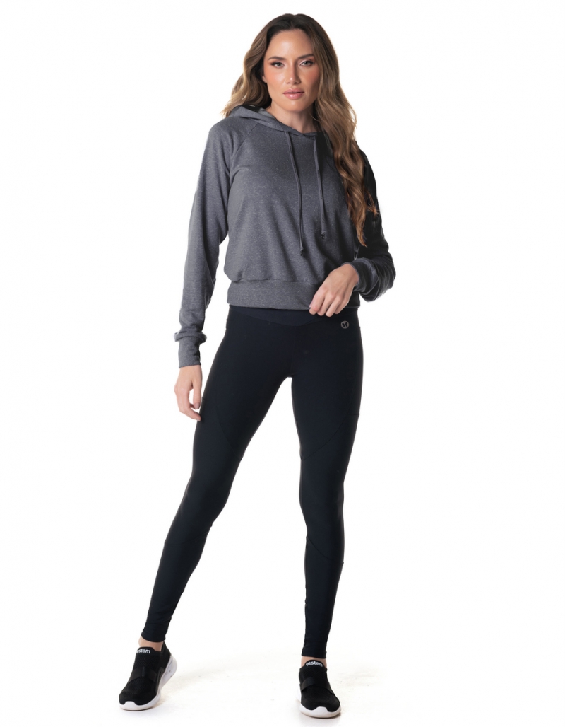Vestem - Long Sleeve Yoga Shirt Black - BML456.I24.C0002