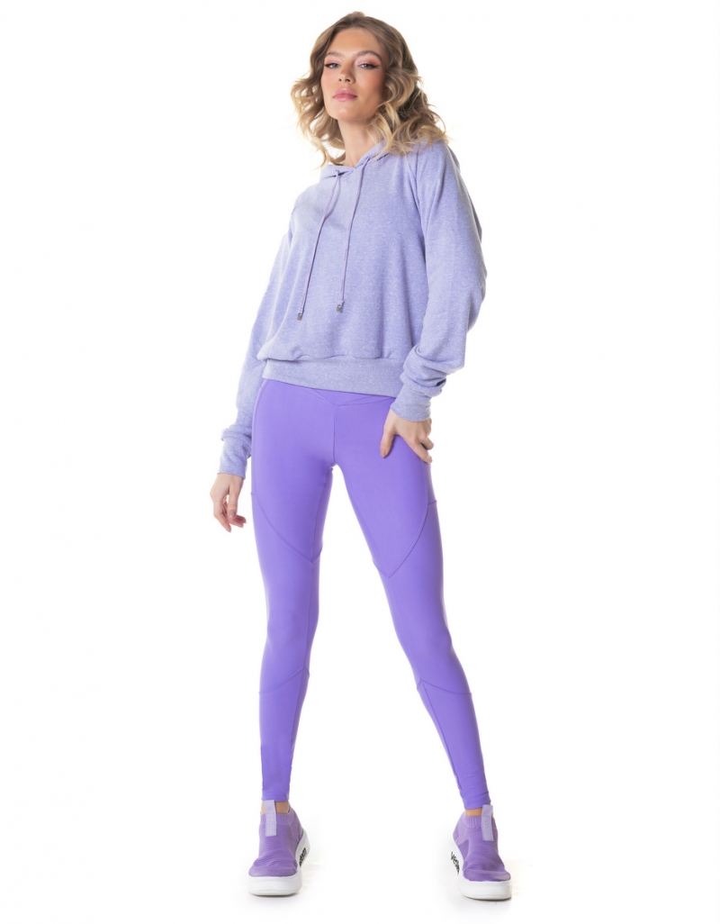 Vestem - Neon Lavender Yoga Long Sleeve Shirt - BML456.I24.C0412