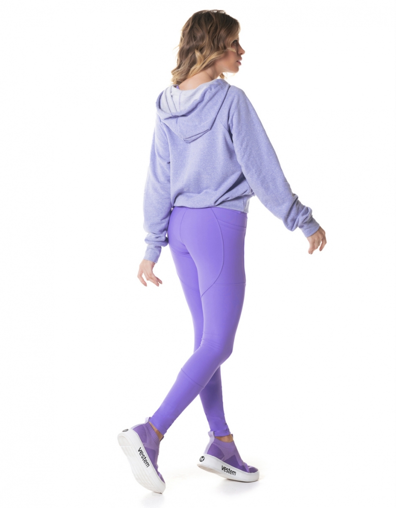 Vestem - Neon Lavender Yoga Long Sleeve Shirt - BML456.I24.C0412