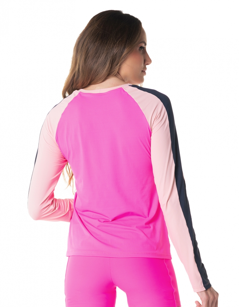 Vestem - Dry Fit Flexy Pink Neon Long Sleeve Shirt - BML458.I24.C0003