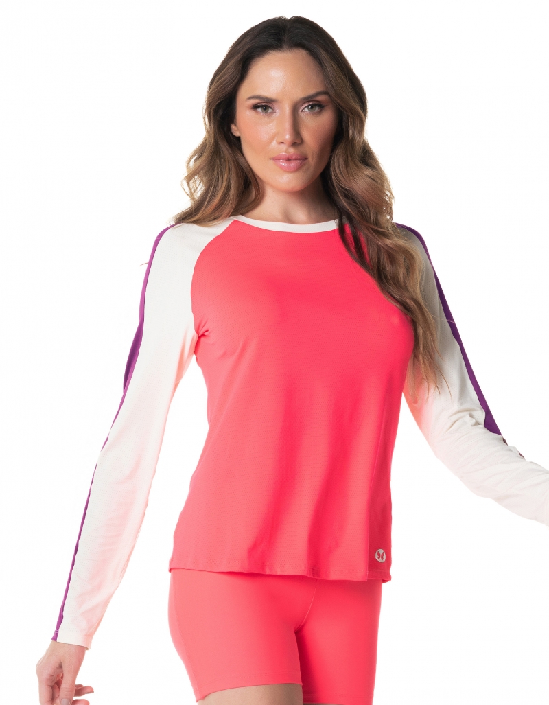 Vestem - Long Sleeve Shirt Dry Fit Flexy Pink Electra - BML458.I24.C0428