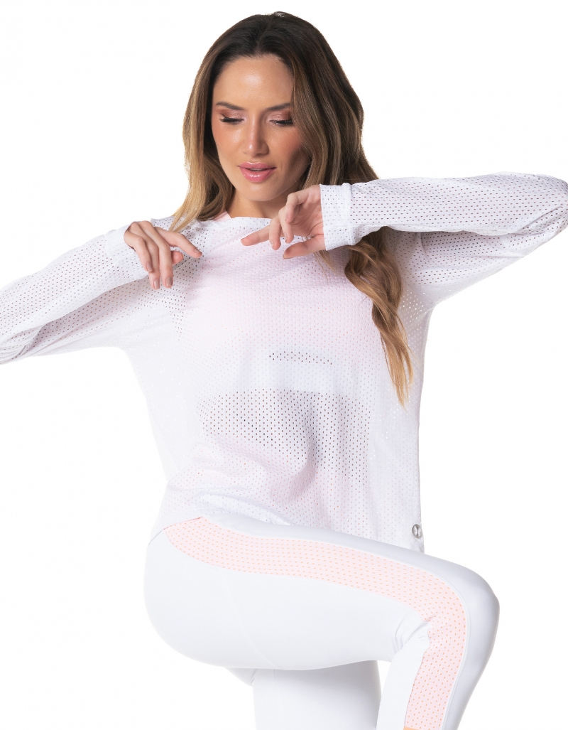 Vestem - Blusa Manga Longa Clubber Branco - BML50.I24.C0001