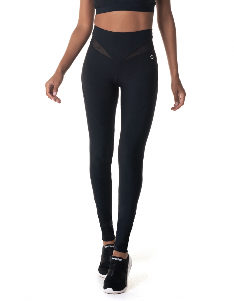 Vestem - Black Aerobic leggings - FS1363.I24.C0002