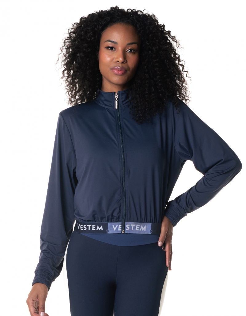 Vestem - Dark Navy Push Ups Jacket - JAC195.I24.C0173