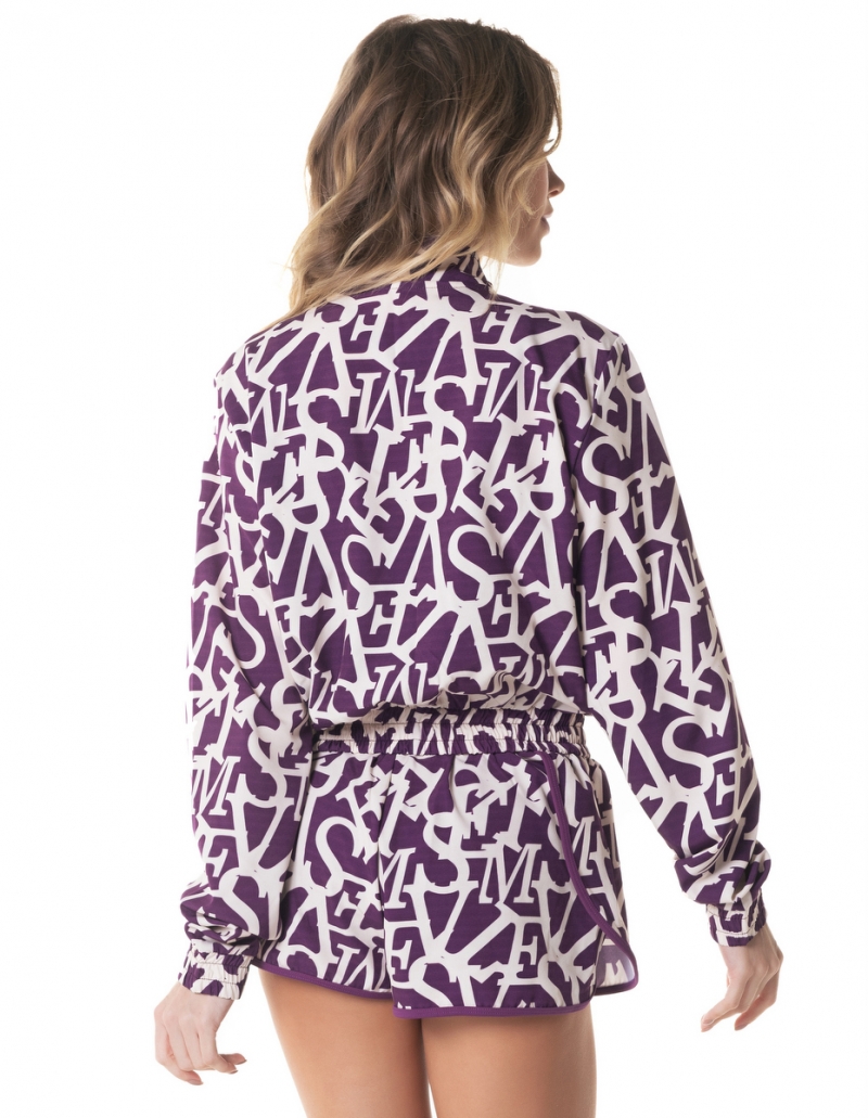 Vestem - Jacket Licabeto Mega Vestem Acai and Off White - JAC236.I24.E1251