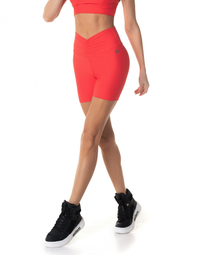 Vestem - Dallas Tomato Red Shorts - SH572.I24.C0441