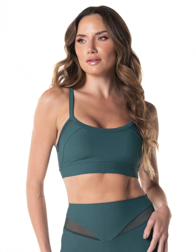 Vestem - Sports bra Aerobic Verde Palace - TOP1002.I24.C0429