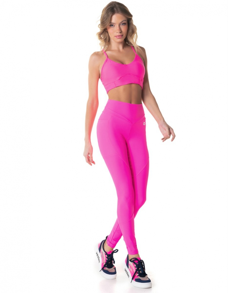 Vestem - Sports bra Eco Pink Neon - TOP1024.I24.C0003