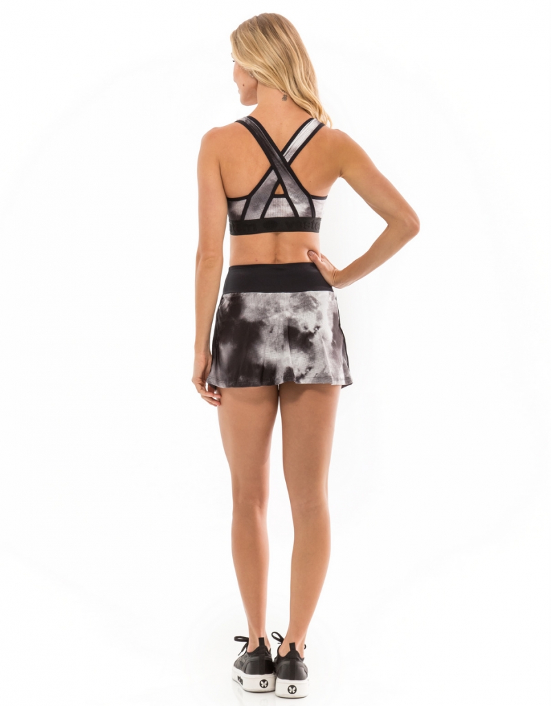 Vestem - Set Skirt and Sports bra Vieira Tie Dye Black - KIT490.E0440