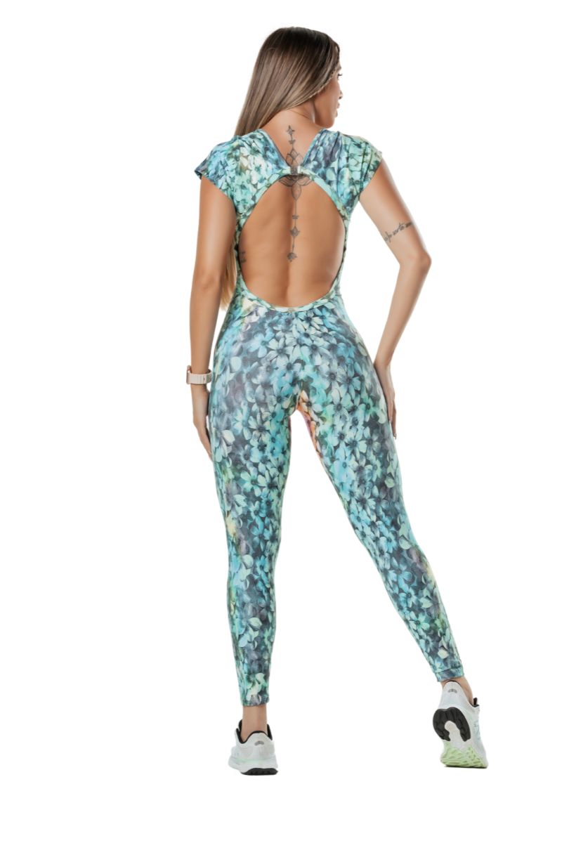 Garotafit - Valentina Printed Jumpsuit - MAC106E35M