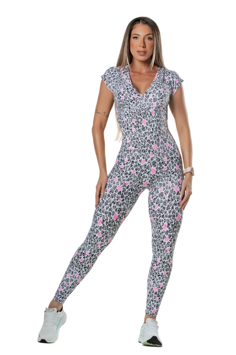 Garotafit - Valentina Printed Jumpsuit - MAC106E39