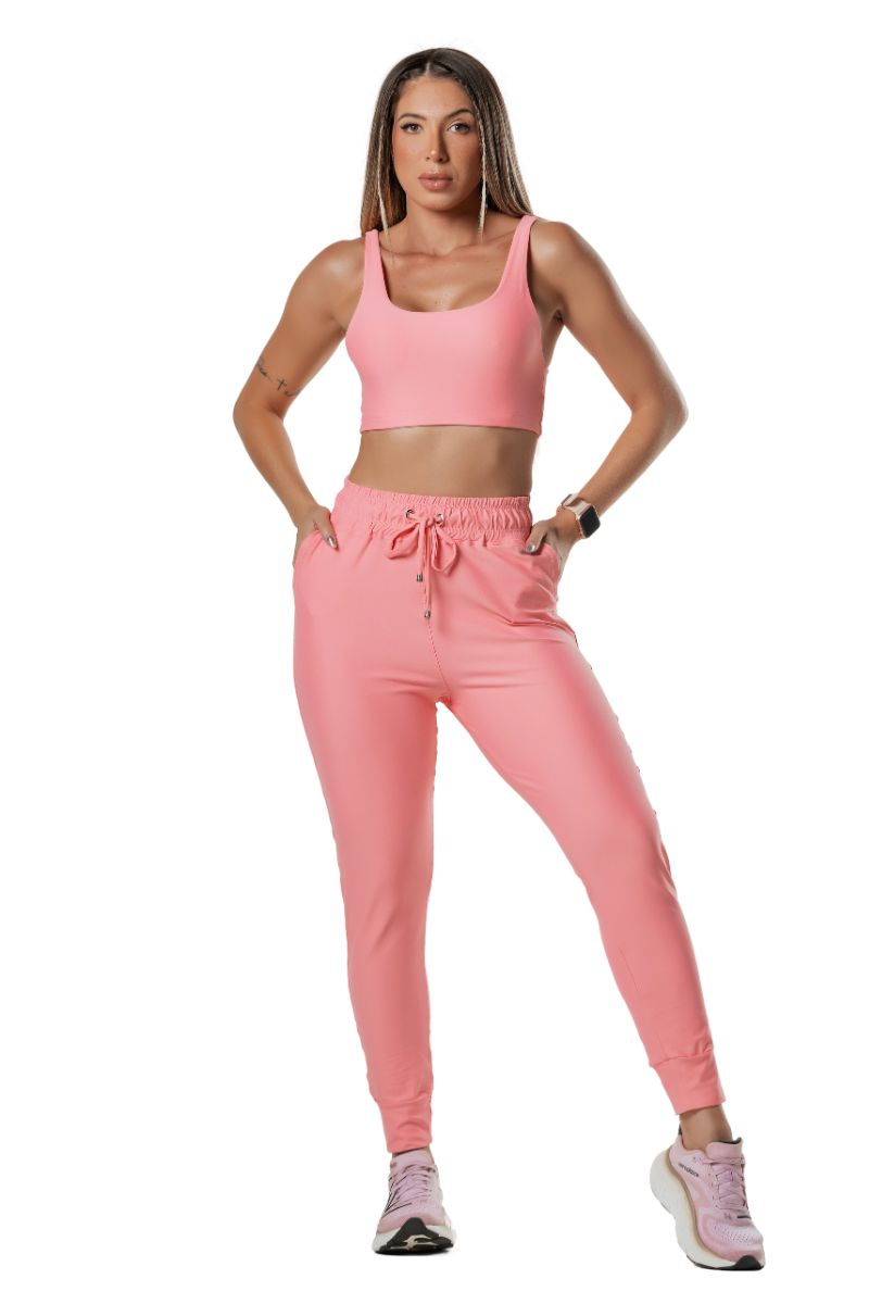 Garotafit - Conjunto Caracas Coral - FCS266HA