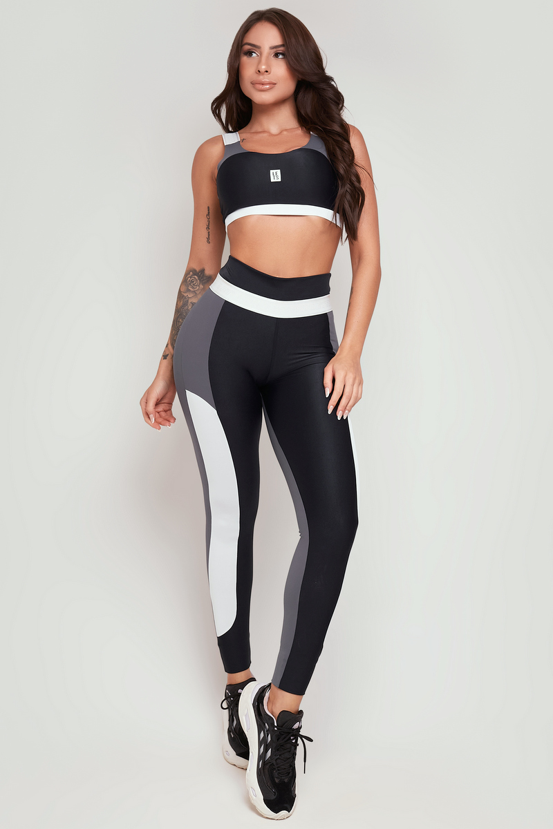 Lets Gym - Legging Lumina Preto - 2317PT