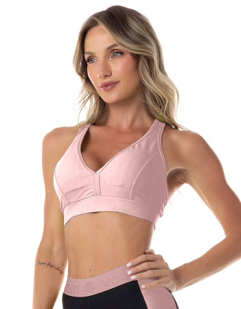 Vestem - Sports bra Sandy pink Romance - TOP903.ESS.C0243