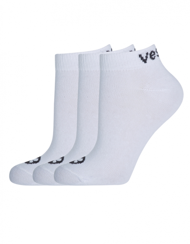 Vestem - Kit C/3 Meia Soquete C/des Vestem Branco - KITMEI13.C0001