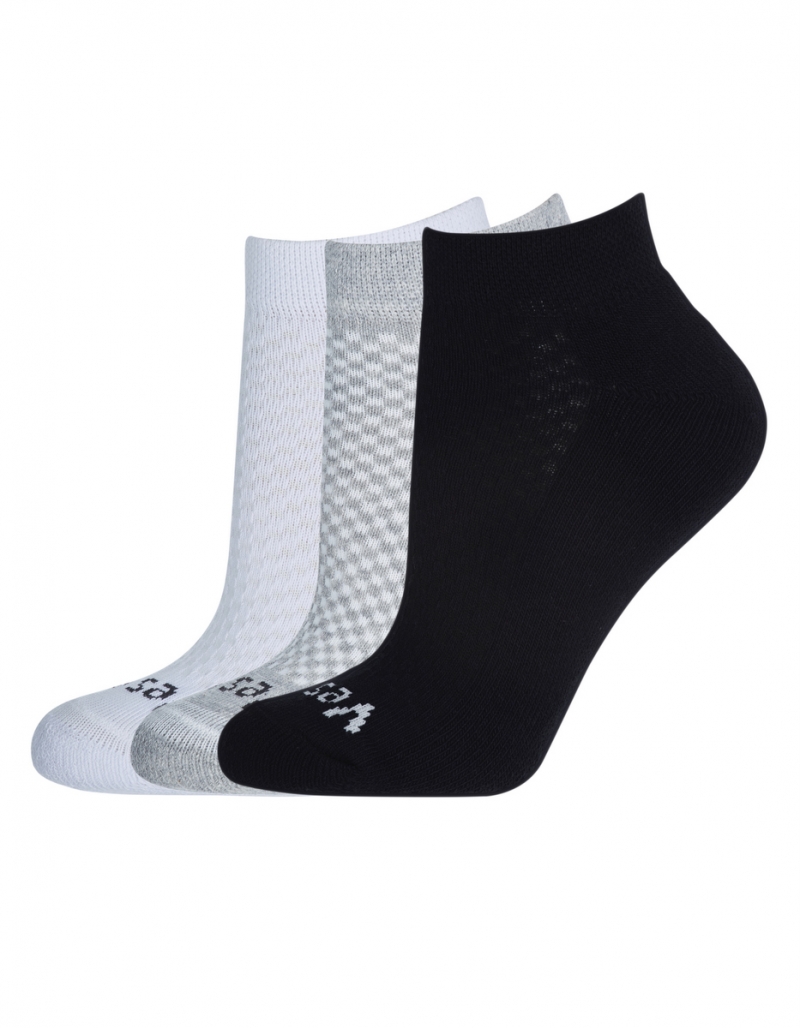 Vestem - Kit with 3 Socks Lace Sneakers Wear White and Black and Mixed - KITMEI14.C0178