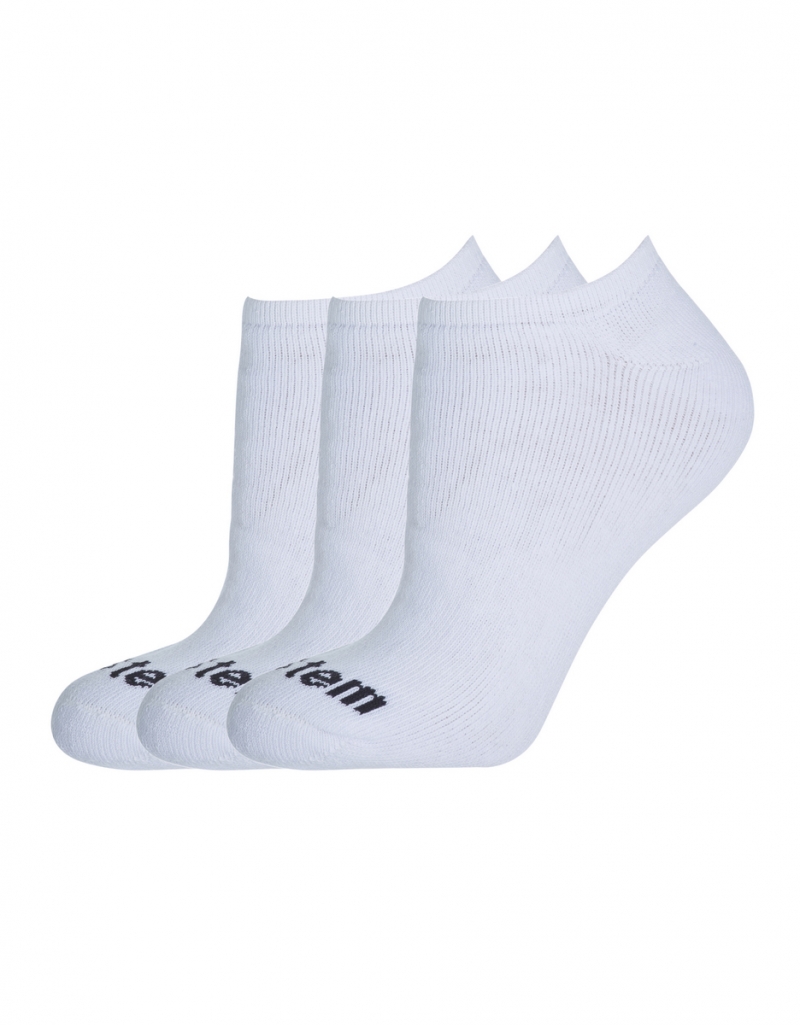 Vestem - Kit with 3 Invisible Socks Active Wear White - KITMEI15.C0001