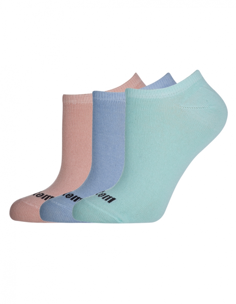 Vestem - Kit with 3 Socks Sneakers Collors Vestem Pink Romance and Blue Drizzle and Verdefrais - KITMEI19.C0271