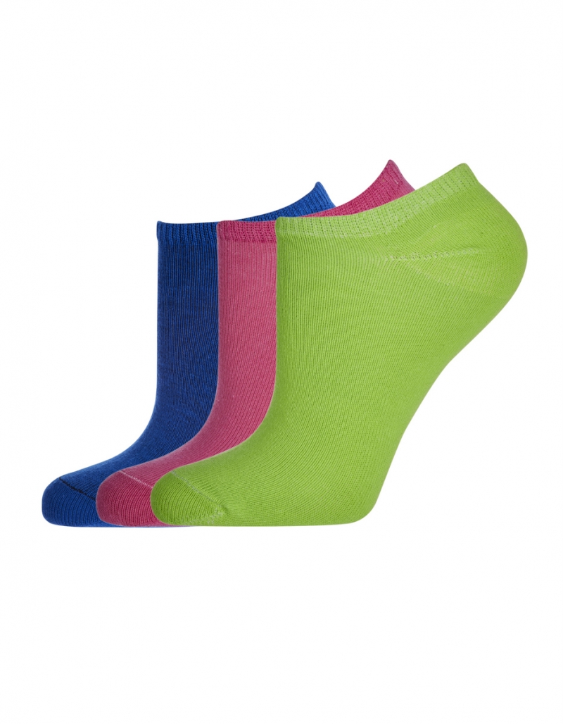 Vestem - Kit C/3 Socks Collors Wear Sneakers Lime Green and Royal Blue and Pink Bikini - KITMEI19.C0272