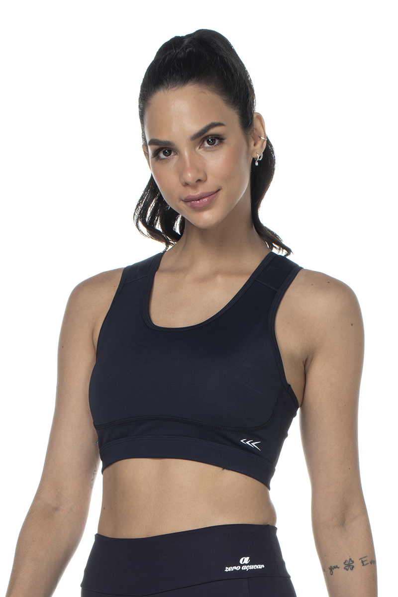 Zero Açucar - Run Ttank Black Support Top - 170423.900