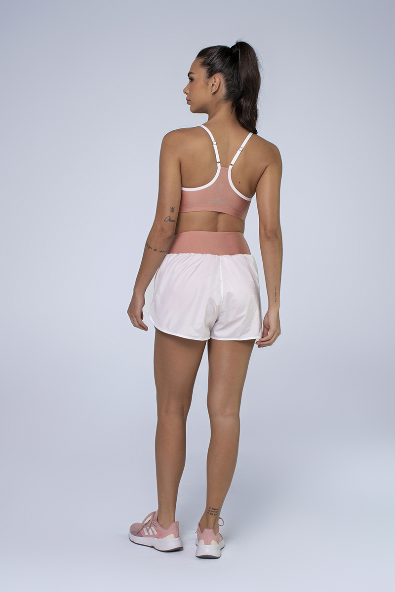 Zero Açucar - Run Za White Overlapping Shorts - 110382.002