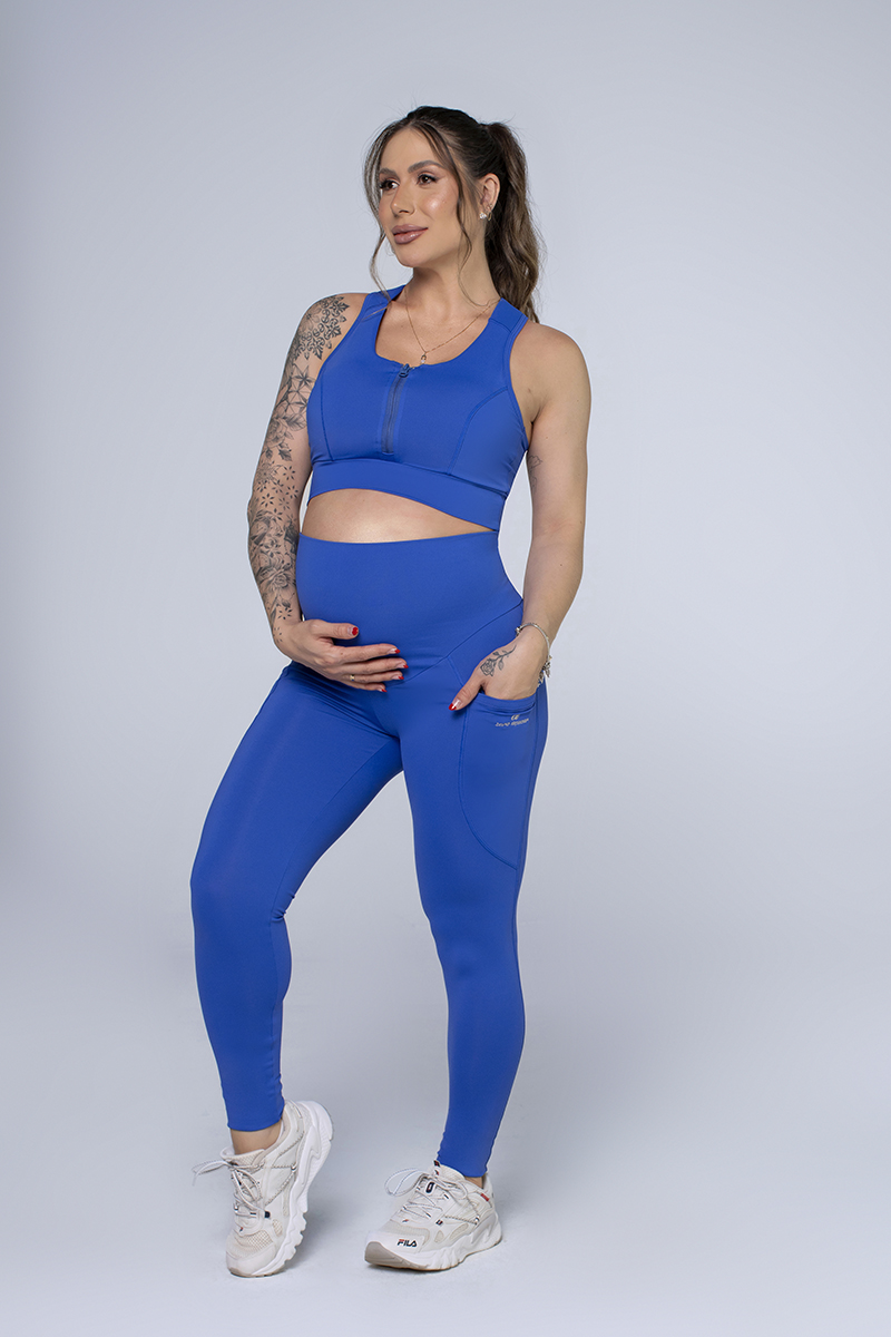 Zero Açucar - Royal Blue Maternity Leggings - 140635.102