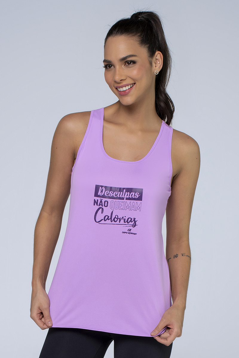 Zero Açucar - Tank Shirt Calories- Inspirational Sweet Lilac - 150320.1053