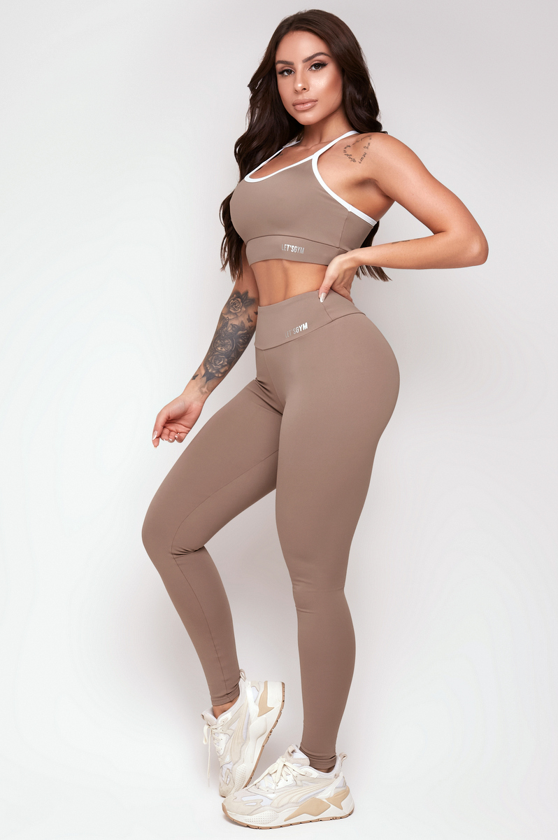 Lets Gym - Comfort Basic Cappuccino Legging - 2357CP