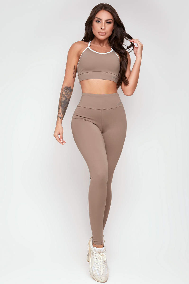 Lets Gym - Comfort Basic Cappuccino Legging - 2357CP