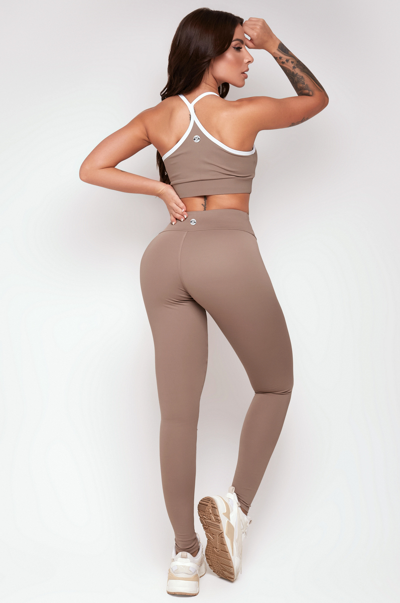 Lets Gym - Comfort Basic Cappuccino Legging - 2357CP