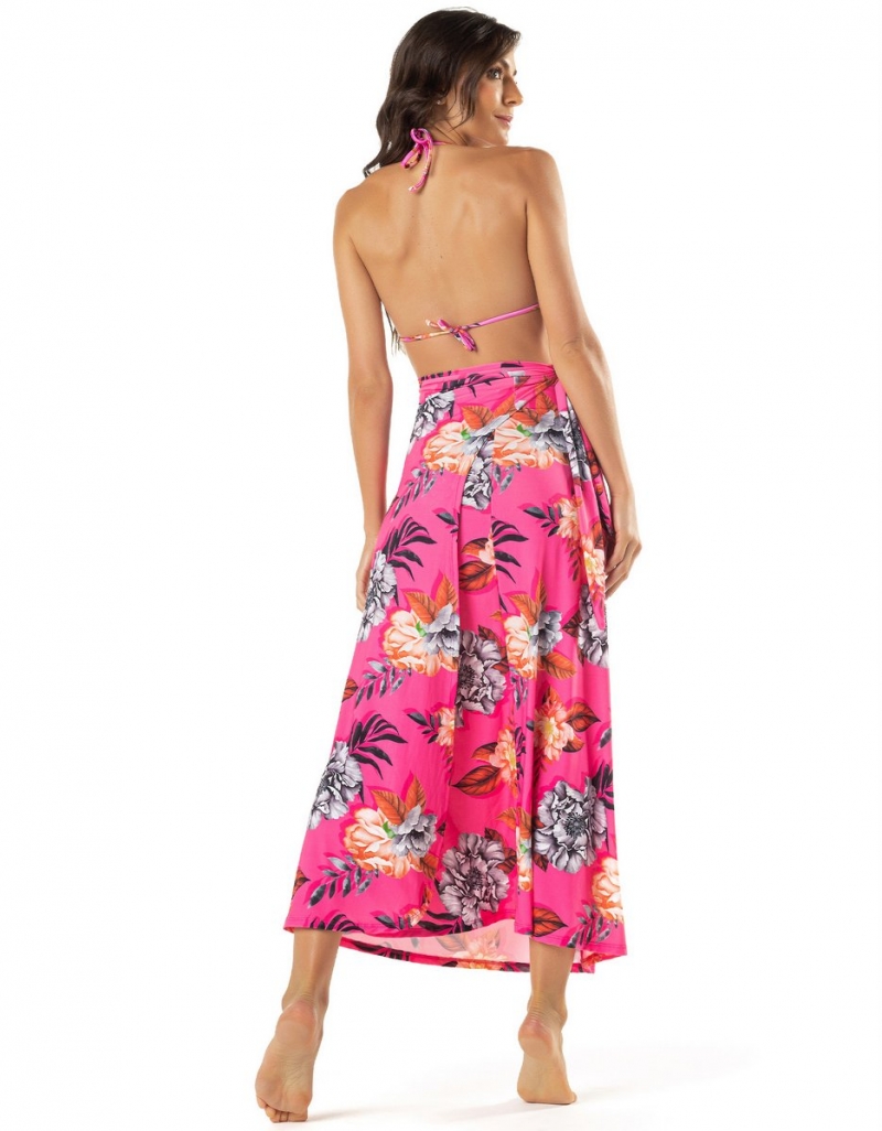 Vestem - Sports bra Double Sided Curtain Bikini Melinda Floral Pink - BJ175.E1087
