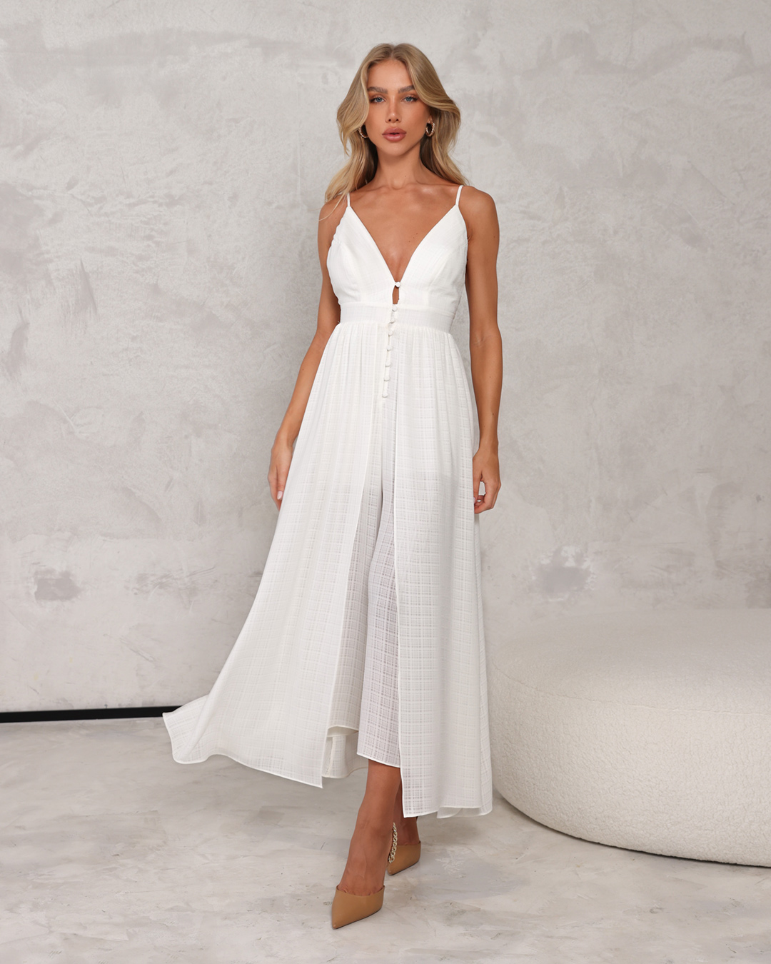 Dot Clothing - Dress Jumpsuit Dot Clothing Offwhite - 2261OFF