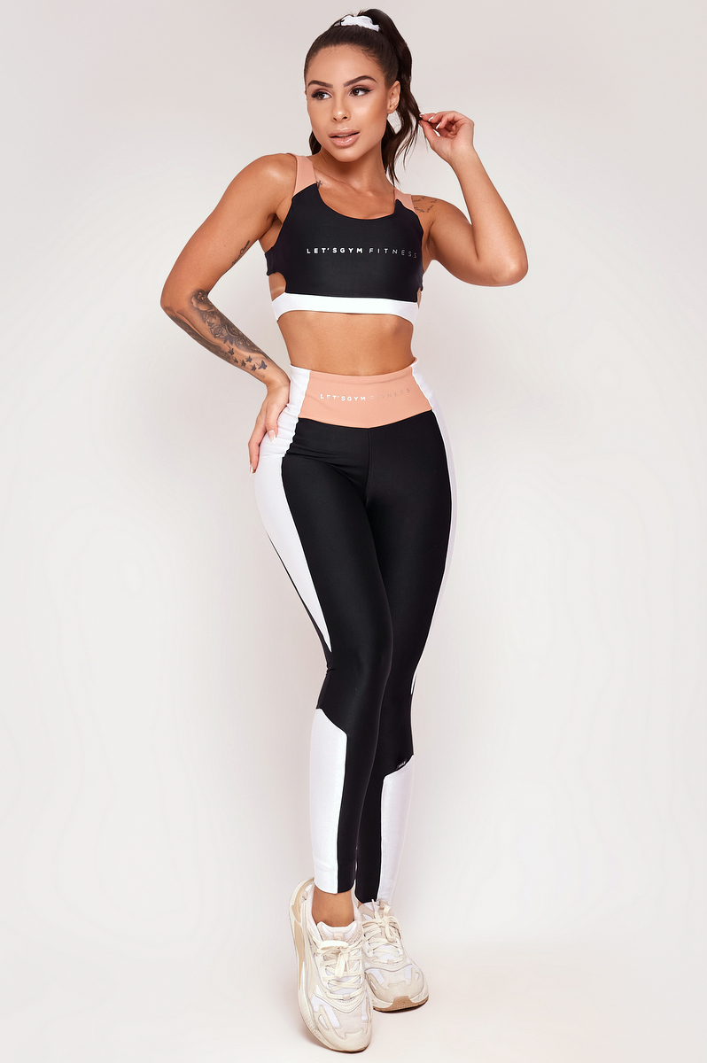 Lets Gym - Black Power Shape Legging - 2308PT