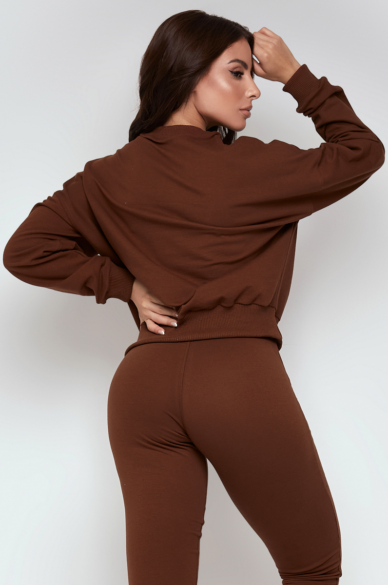 Lets Gym - Comfort Basic Brown Blouse - 2354MR