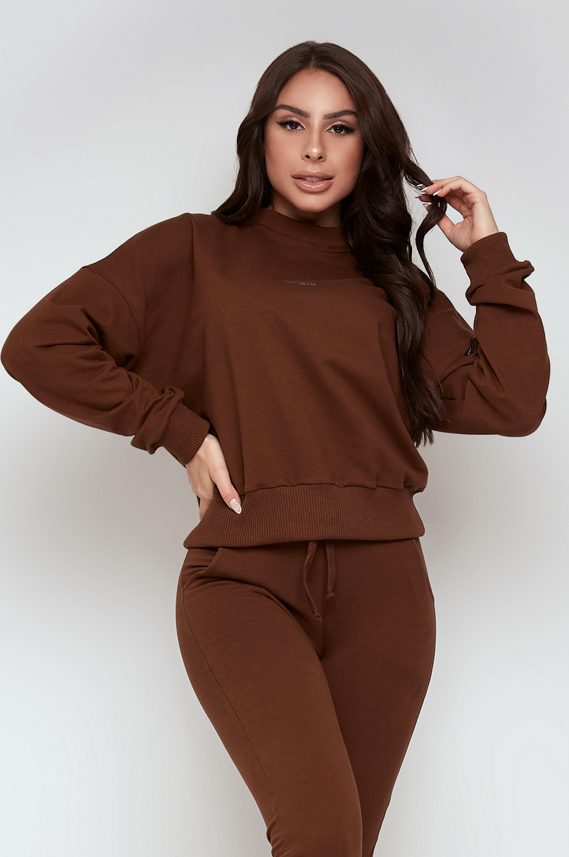 Lets Gym - Comfort Basic Brown Blouse - 2354MR